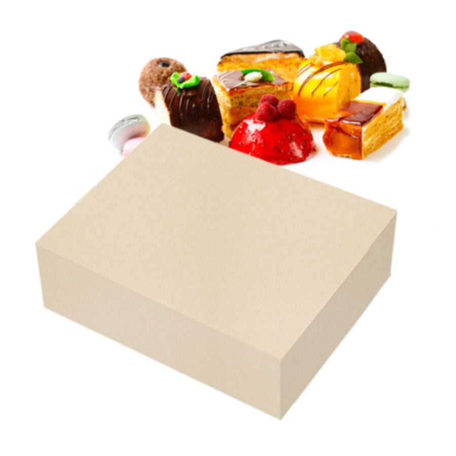Recycled Cardboard Cake Boxes - Beige