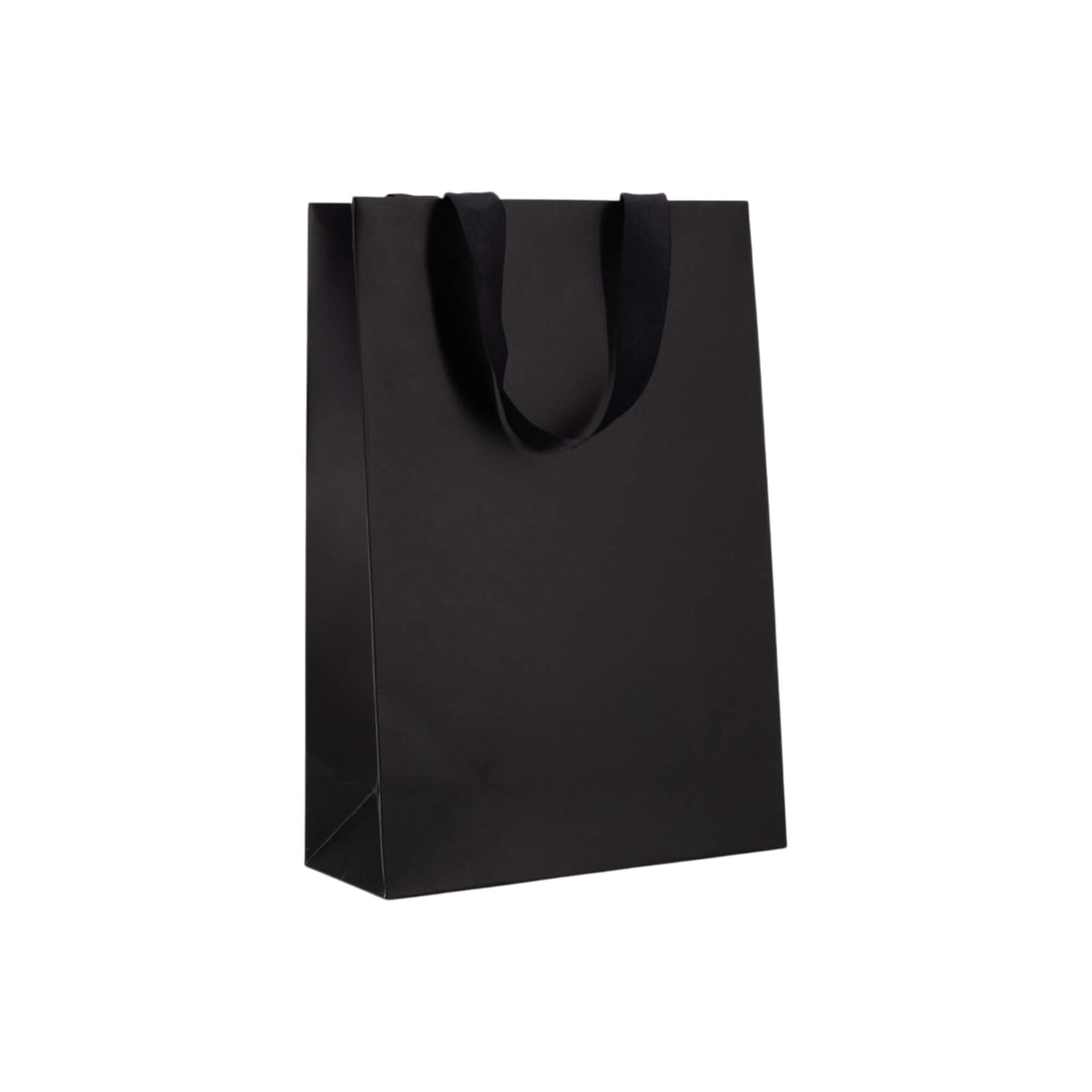 Sacos Premium Couché 250g com Fita - Plastificado Mate - Preto