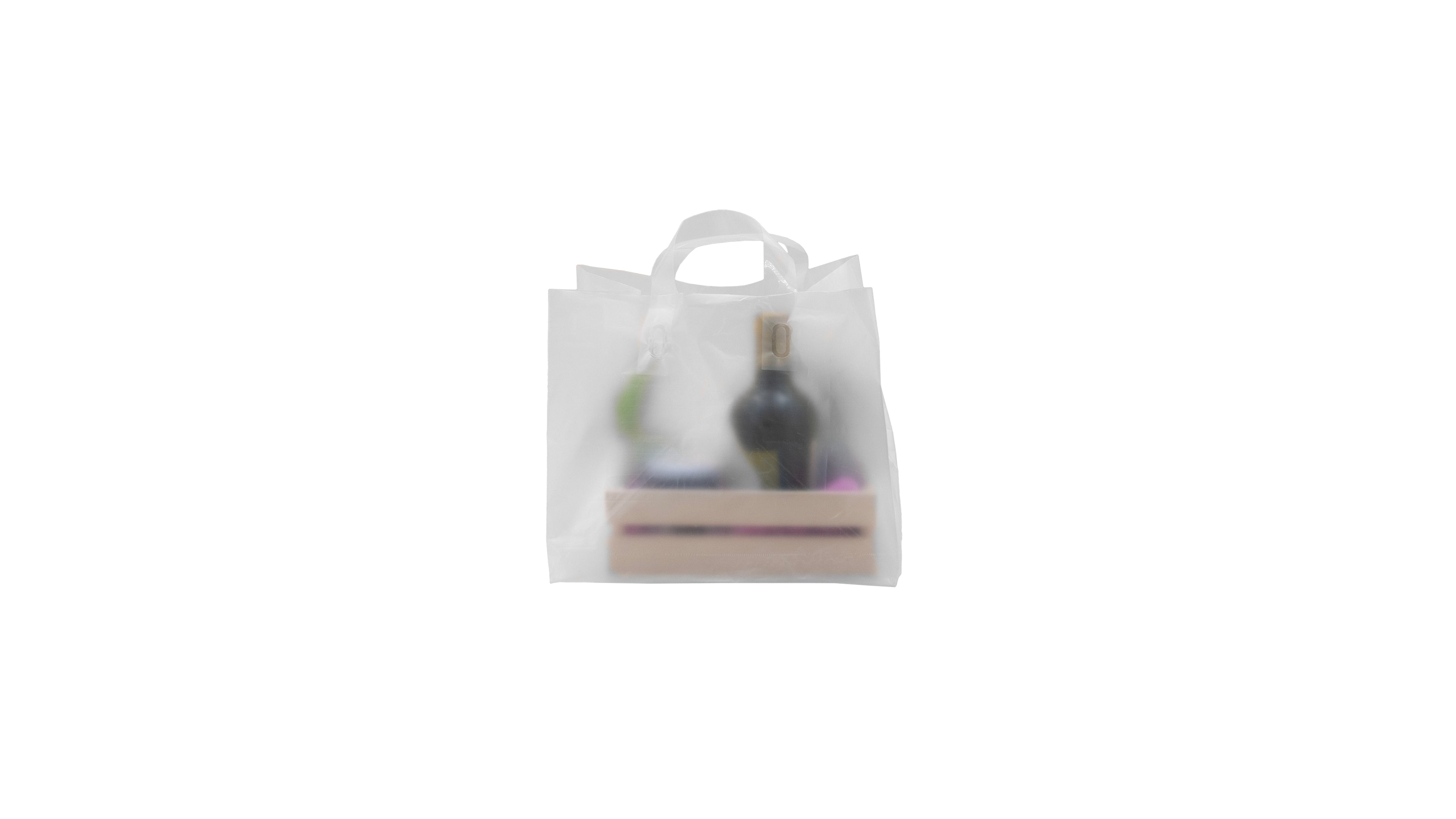 Plastic Bags Flex Loop Handle High-Density (HD) - Take-Away - Transparent