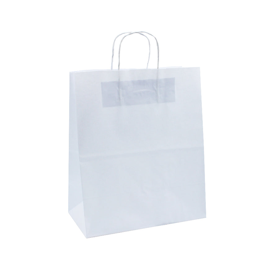 Bolsas Asa Retorcida Take-Away Kraft Blanco 90g - Blanco