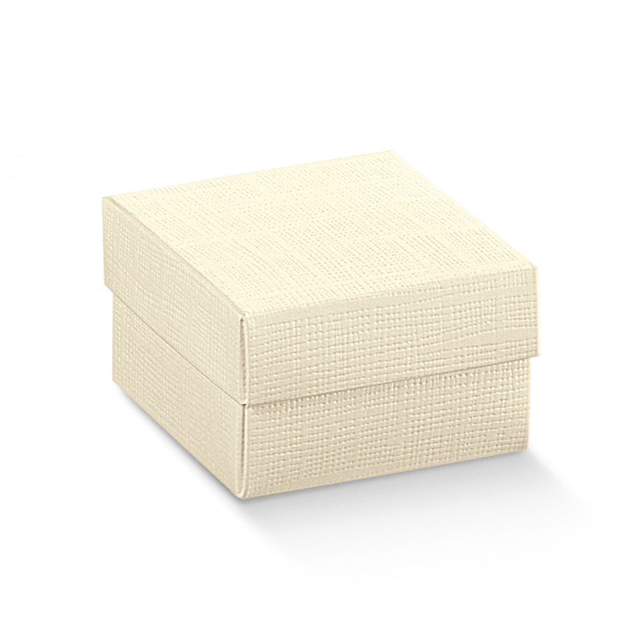 Cajas con Tapa y Fondo - Beige - "Flecha Marfil"