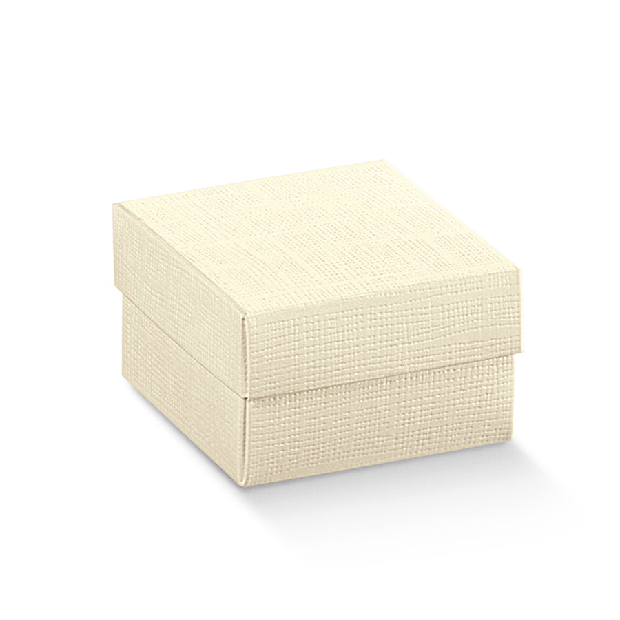 Cajas con Tapa y Fondo - Beige - "Flecha Marfil"