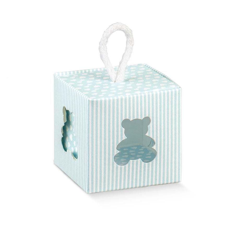 Boxes with Ribbon - Light Blue - "Little Bear"