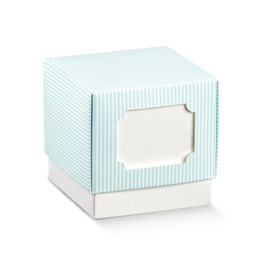 Cajas con Tapa y Fondo - Azul y Blanco