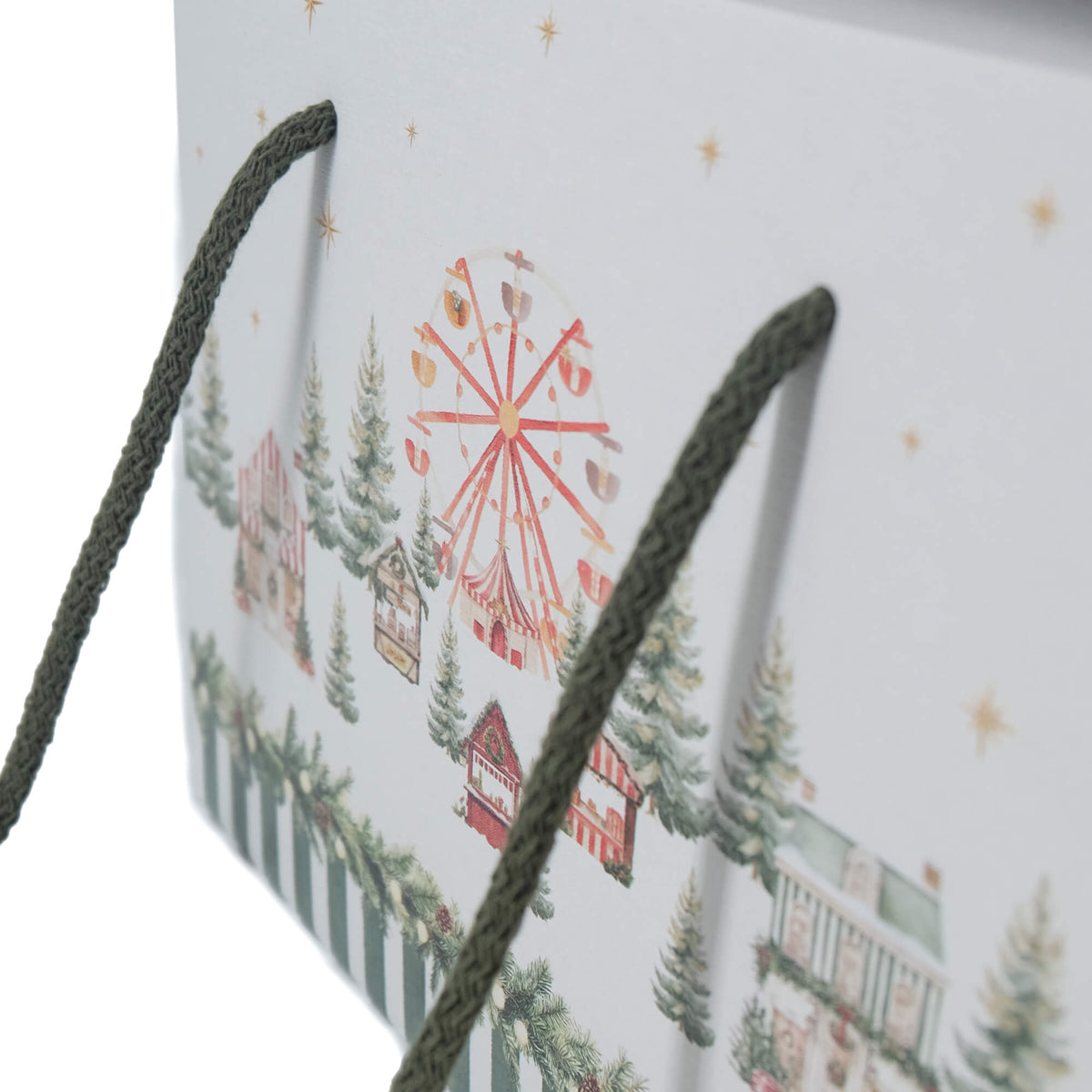 Cajas con Cordón - Verde y Blanco - "Market Verde"