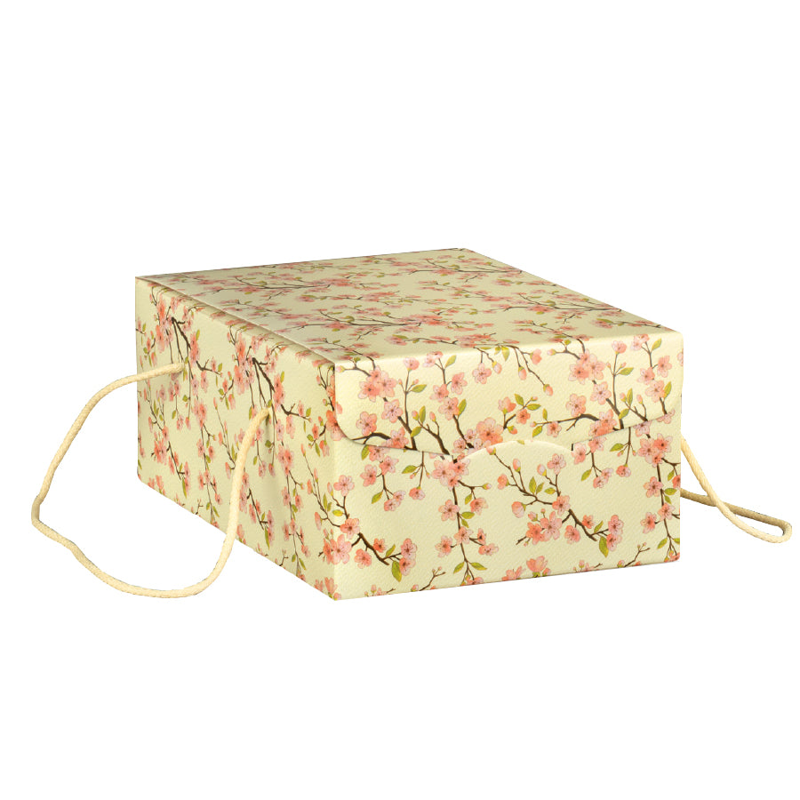 Cajas Segreto con Cordón - Amarillo y Rosa - "Fiori di Pesco"