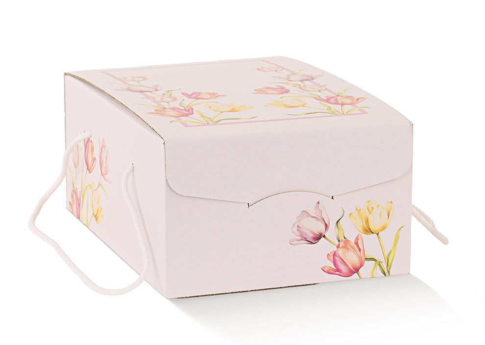 Cajas Segreto con cordón - Rosa - "Tulips"