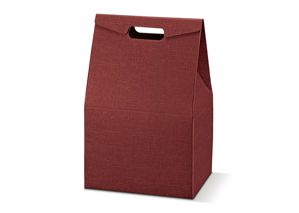 Caja Cesta Baulotto - Burdeos - "Seta"