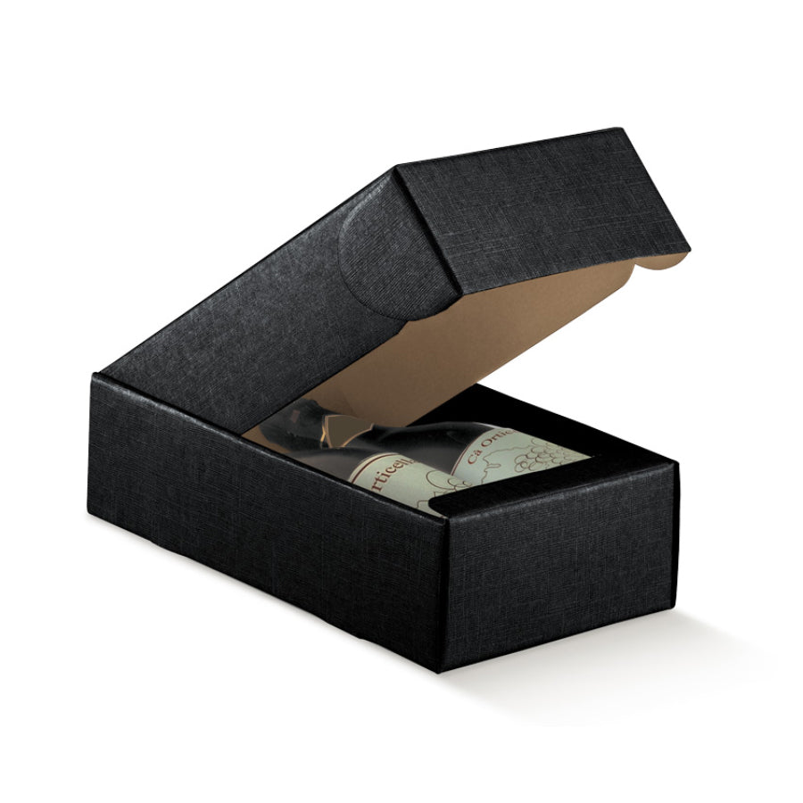 Cantinetta Boxes for Bottles - Black - "Seta"