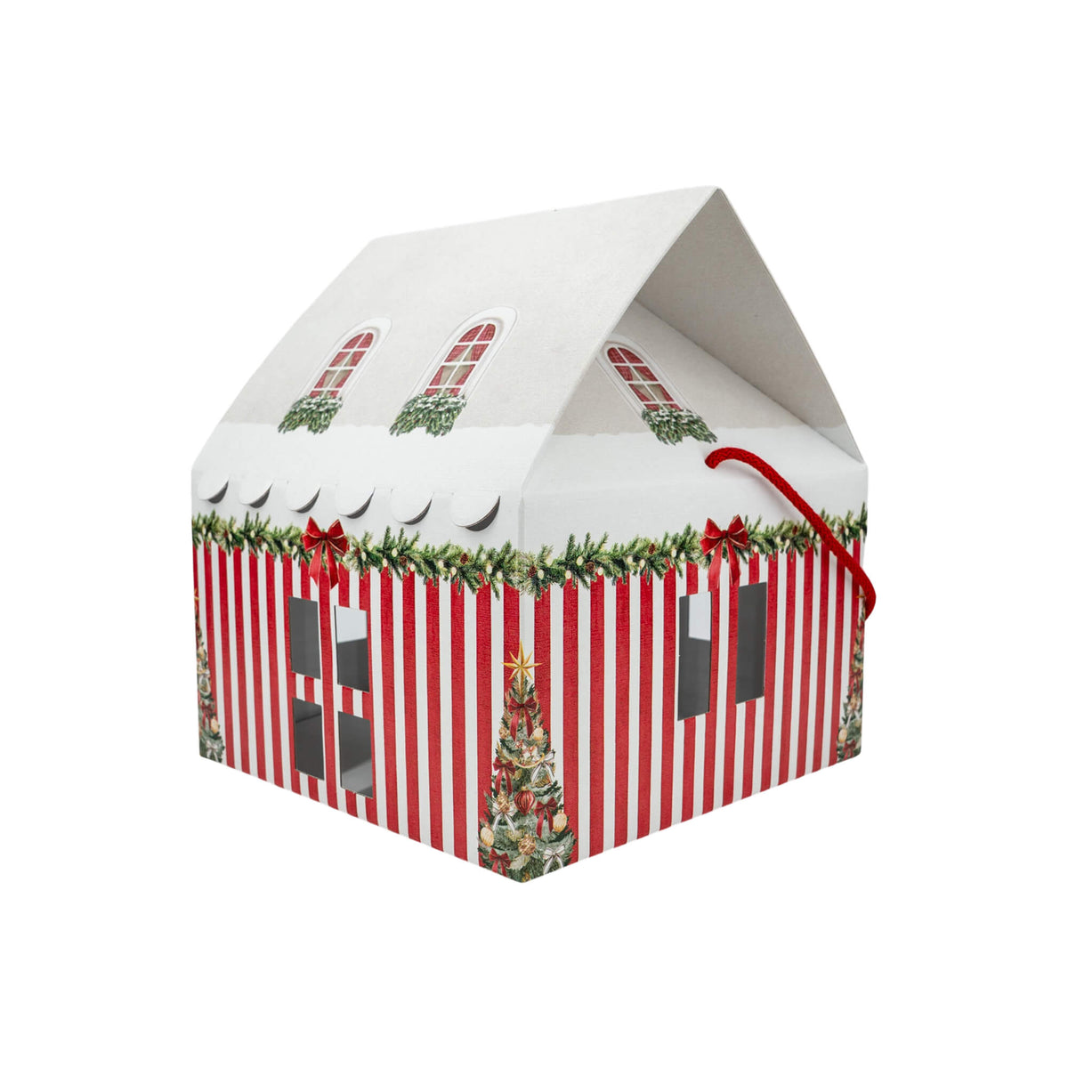Caja Casa con Cordel - Multicolor - "Market Vermelho"