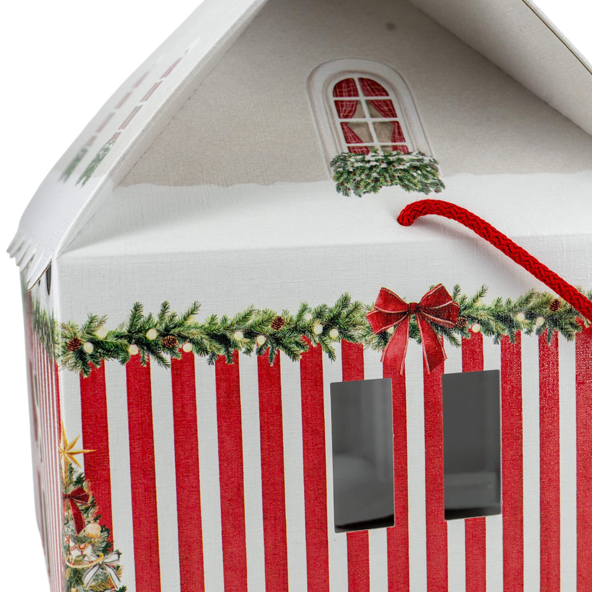 Caja Casa con Cordel - Multicolor - "Market Vermelho"