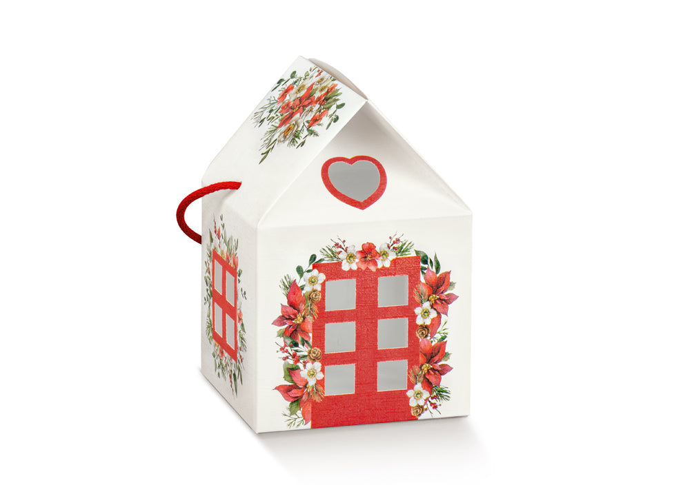 Caixa Casa com Cordão - Branco - "Little Houses"