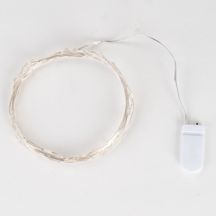 Fio com Mini LEDS e Bateria