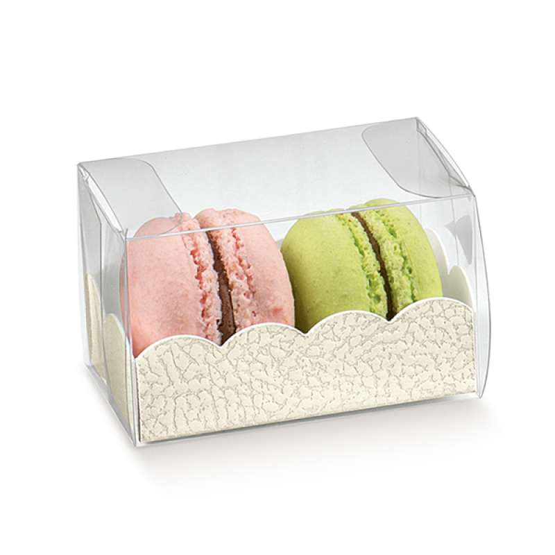 Cajas de PVC con Base - Transparente y Blanco - "Piel"
