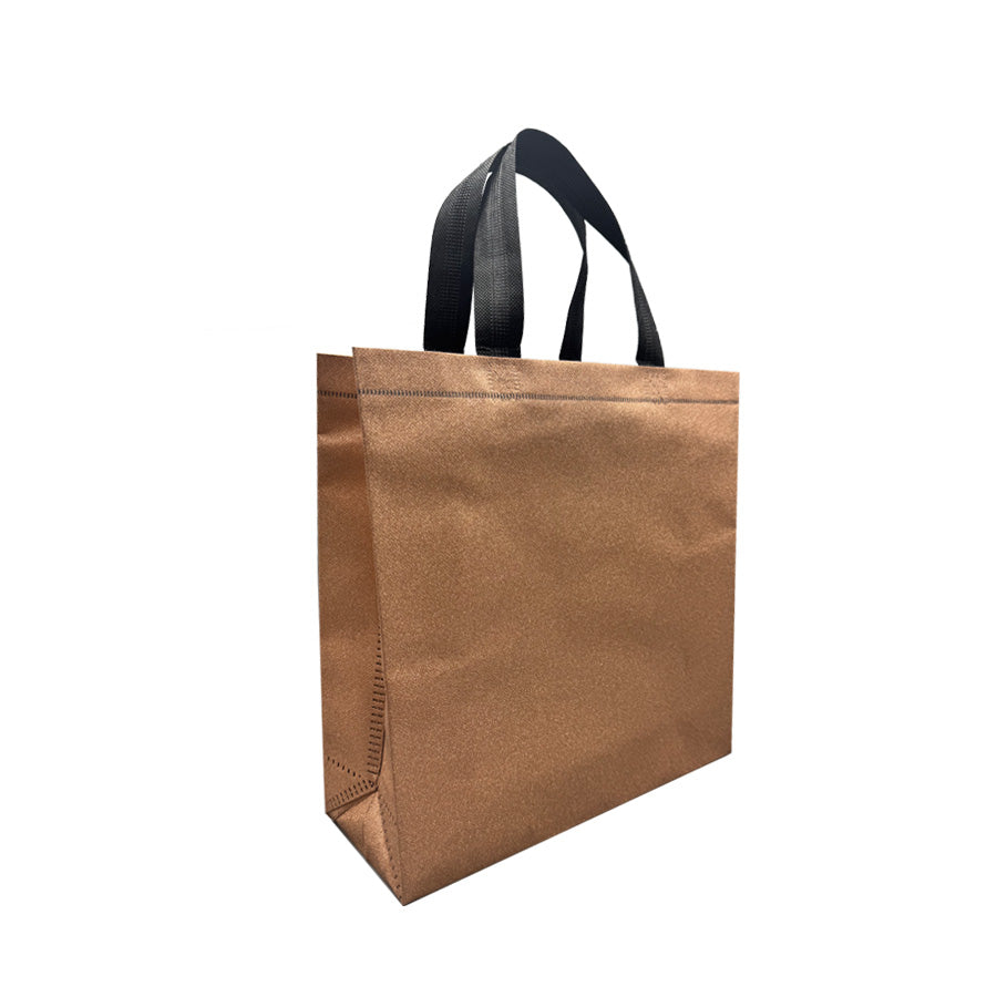 Laminated Non-Woven Bags - Bronze - "Glitter"