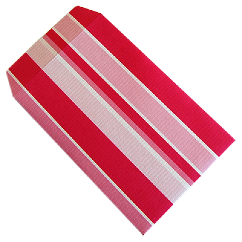 Sobres de Papel Kraft Blanco 140g - Rosa - "Rayas"