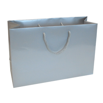 200gsm Coated Paper Bags - Gloss Laminated - Silver