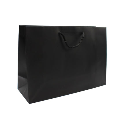 Bolsas de Papel Estucado 200g - Laminado Mate - Negro