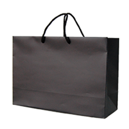 Bolsas de Papel Estucado 200g - Laminado Mate - Negro