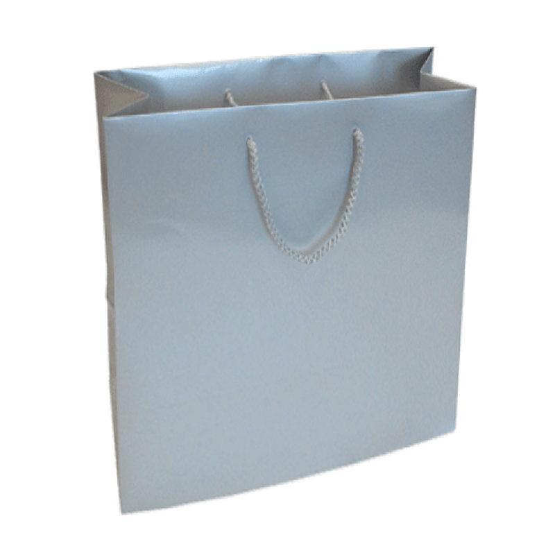 200gsm Coated Paper Bags - Gloss Laminated - Silver