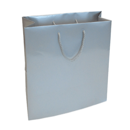 200gsm Coated Paper Bags - Gloss Laminated - Silver