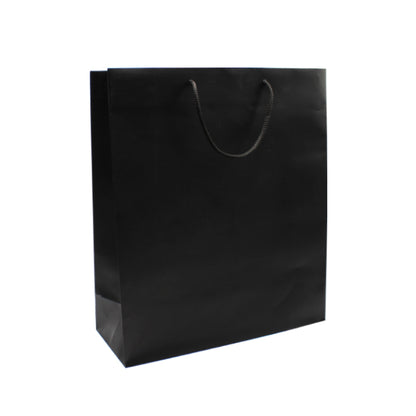 Bolsas de Papel Estucado 200g - Laminado Mate - Negro