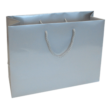 200gsm Coated Paper Bags - Gloss Laminated - Silver