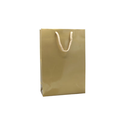 200g Coated Paper Bags - Gloss Laminated - Gold