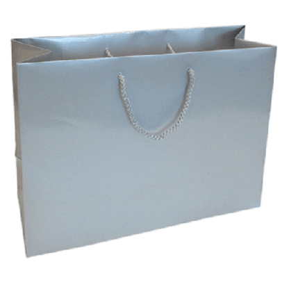 200gsm Coated Paper Bags - Gloss Laminated - Silver
