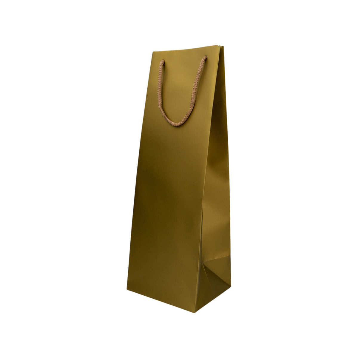 Sacos de Papel Couché 200g - Plastificado Mate - Ouro