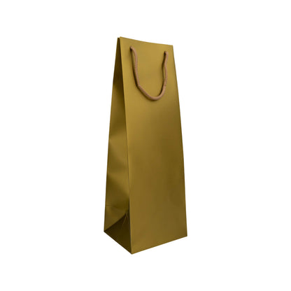 Sacos de Papel Couché 200g - Plastificado Mate - Ouro