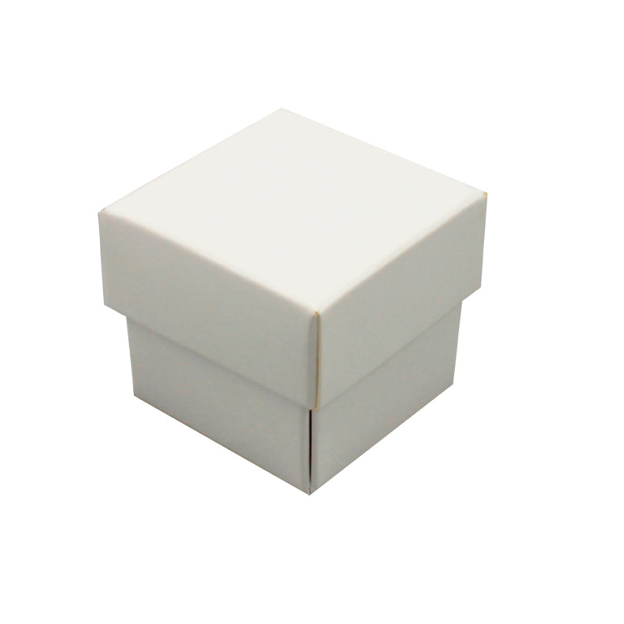 Cardboard Boxes with Lid and Base 300g - White