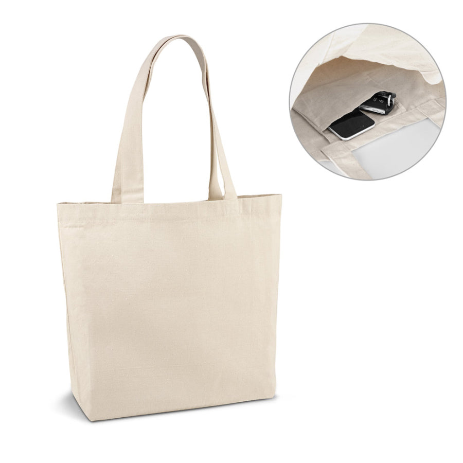 Saco em Algodão 280g com Alça de 65cm  - Cru