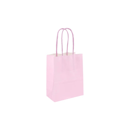 Sacos Asa Torcida Kraft Branco 90g - Lilás Pastel