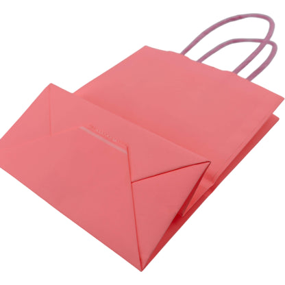 Sacos Asa Torcida Kraft Branco 90g - Rosa Pastel