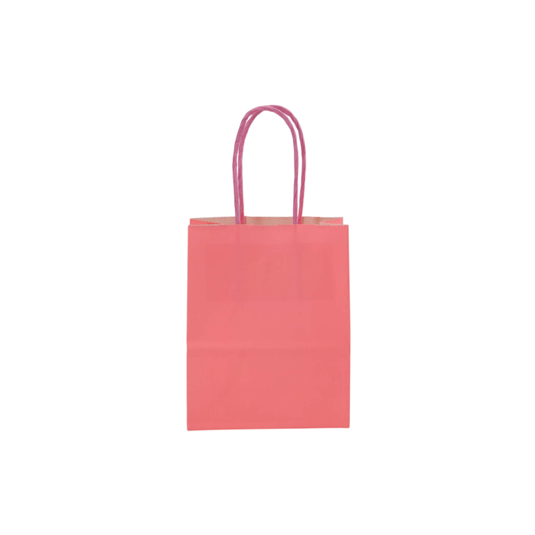 Sacos Asa Torcida Kraft Branco 90g - Rosa Pastel