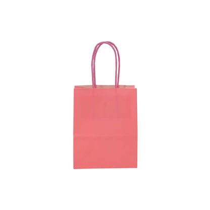 Sacos Asa Torcida Kraft Branco 90g - Rosa Pastel
