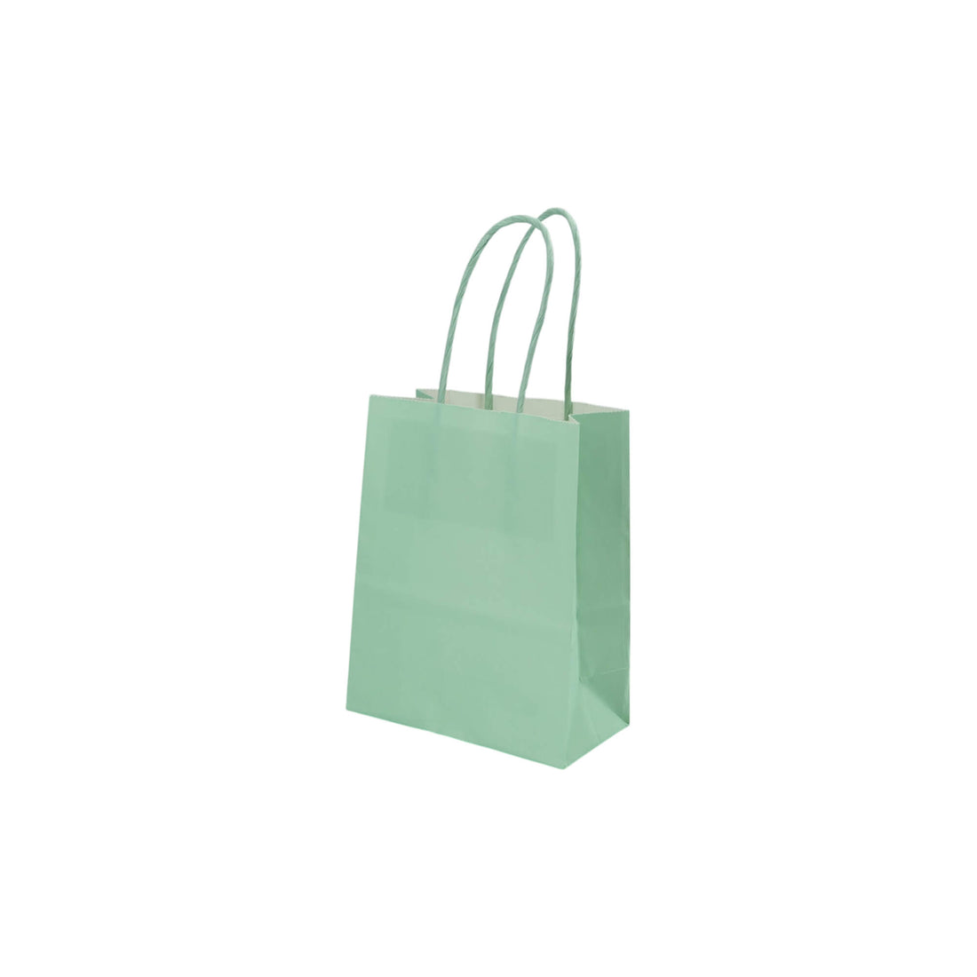 Bolsas Asa Retorcida Kraft Blanco 90g - Verde Pastel