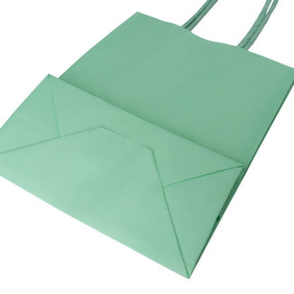 Sacos Asa Torcida Kraft Branco 90g - Verde Pastel