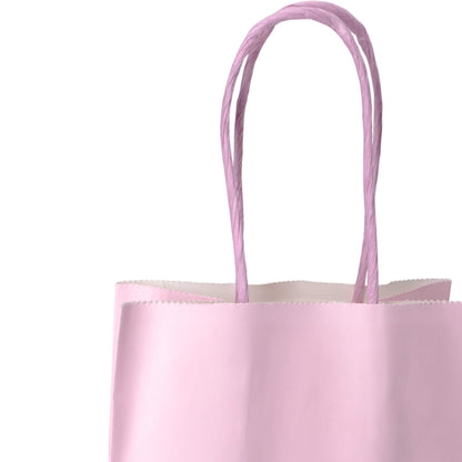 Sacos Asa Torcida Kraft Branco 90g - Lilás Pastel