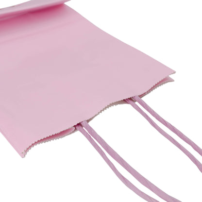 Sacos Asa Torcida Kraft Branco 90g - Lilás Pastel