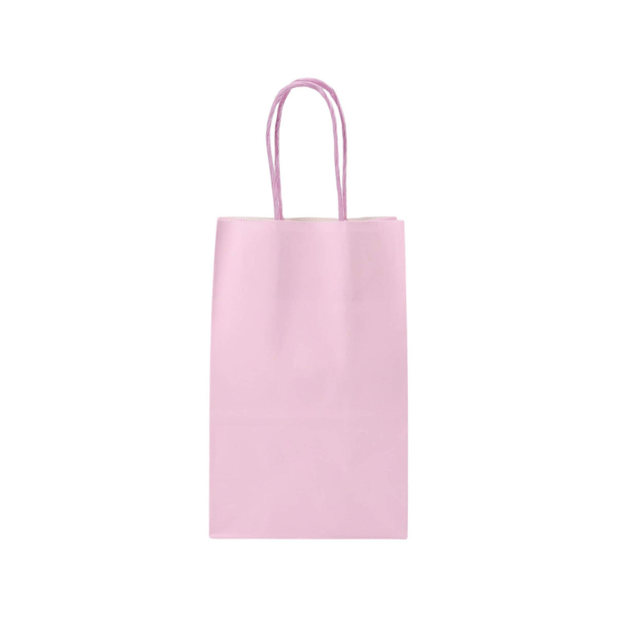 Sacos Asa Torcida Kraft Branco 90g - Lilás Pastel