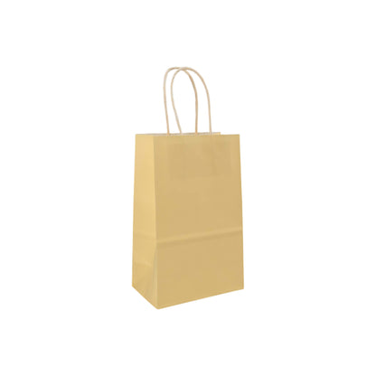 Sacos Asa Torcida Kraft Branco 90g - Amarelo Pastel