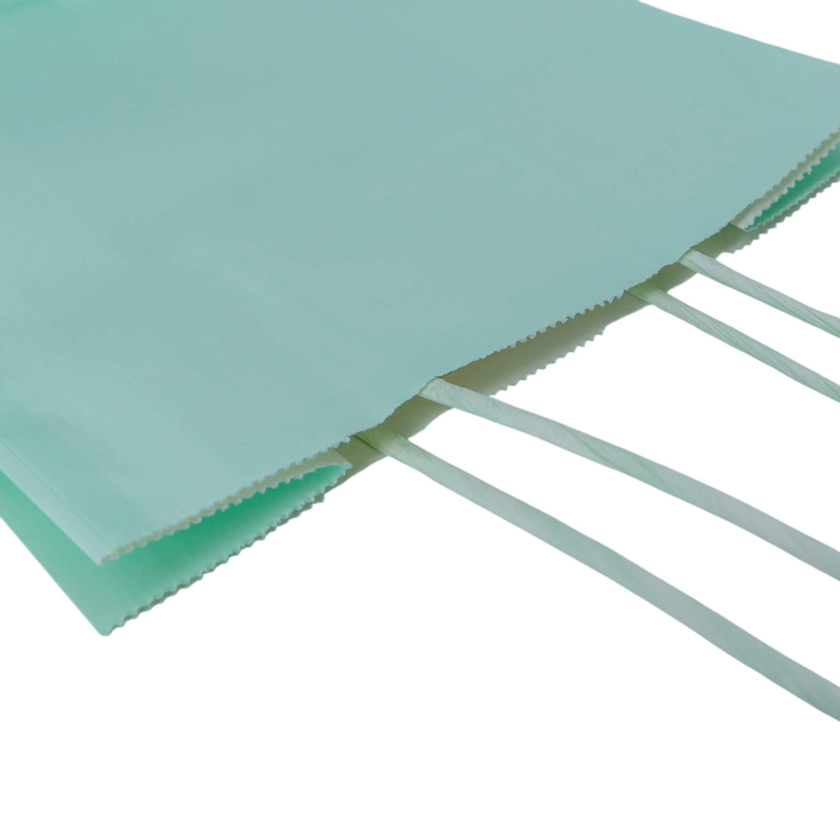 Sacos Asa Torcida Kraft Branco 90g - Azul Pastel