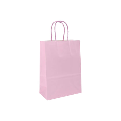 Sacos Asa Torcida Kraft Branco 90g - Lilás Pastel