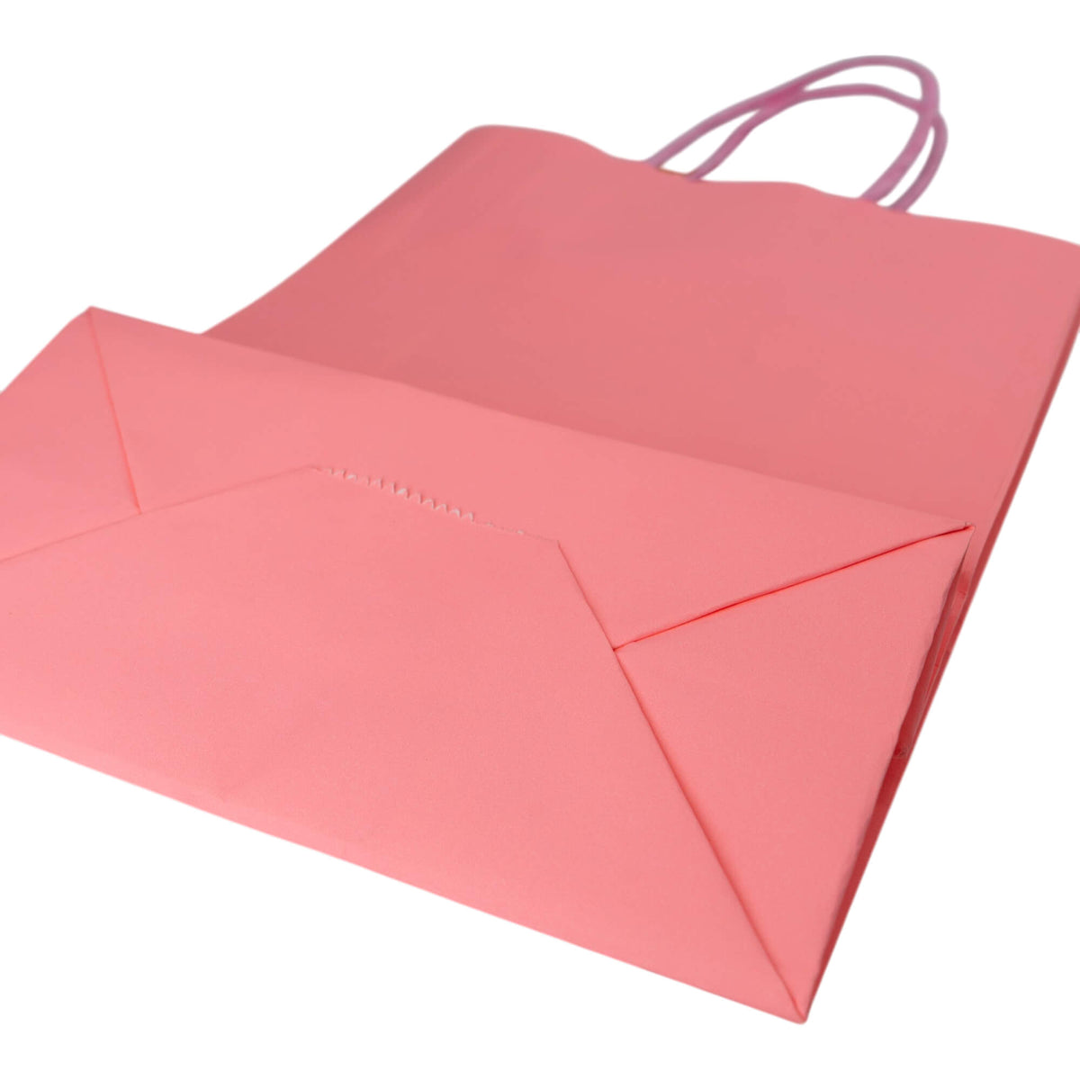 Sacos Asa Torcida Kraft Branco 90g - Rosa Pastel