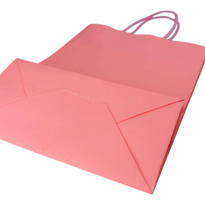 Sacos Asa Torcida Kraft Branco 90g - Rosa Pastel