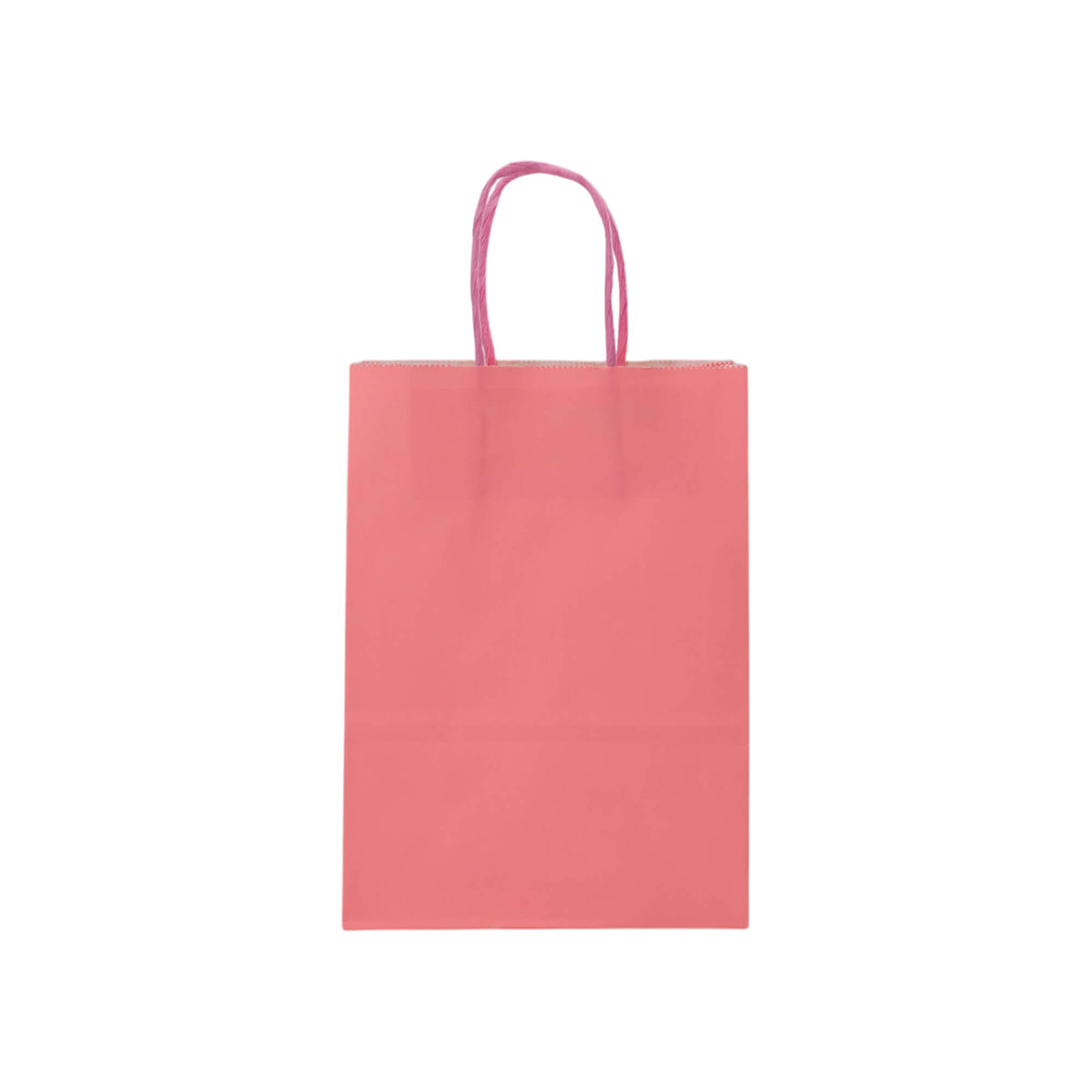 Sacos Asa Torcida Kraft Branco 90g - Rosa Pastel