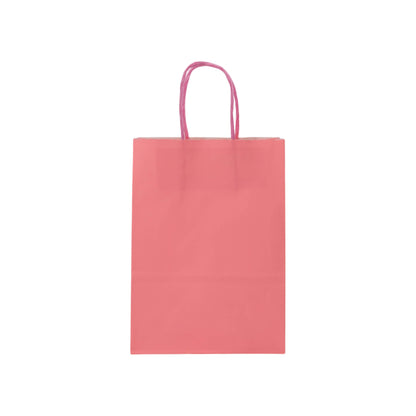 Sacos Asa Torcida Kraft Branco 90g - Rosa Pastel