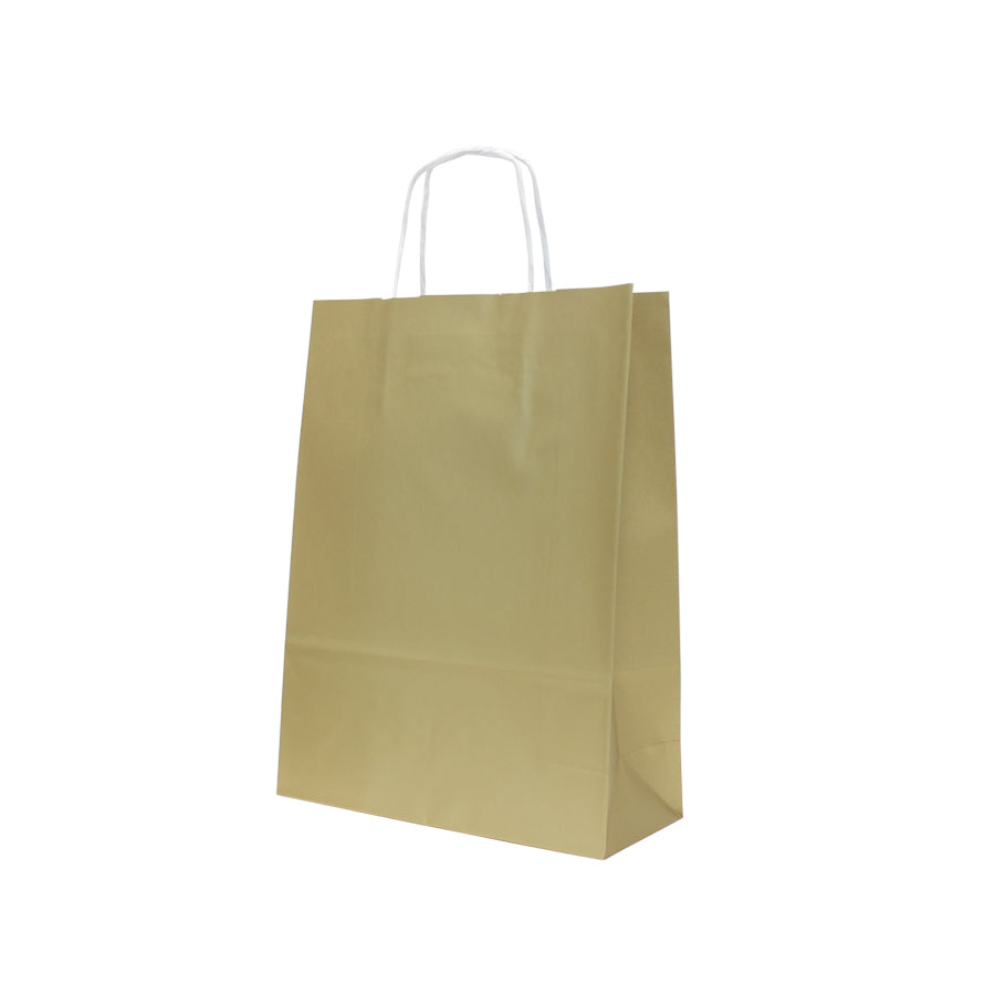 Bolsas Asa Retorcida Kraft Blanco 90g - Oro